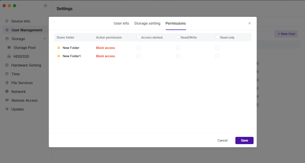 Modify Permissions